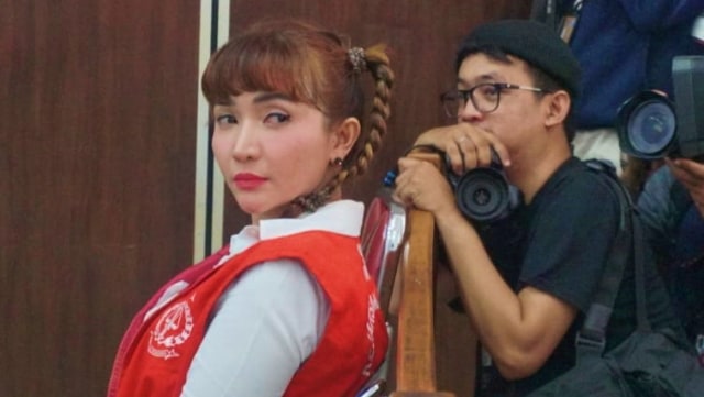 Roro Fitria di PN Jaksel Foto: Garin Gustavian/kumparan