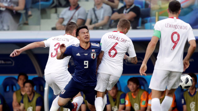 Polandia vs Jepang. (Foto: REUTERS/Ueslei Marcelino)