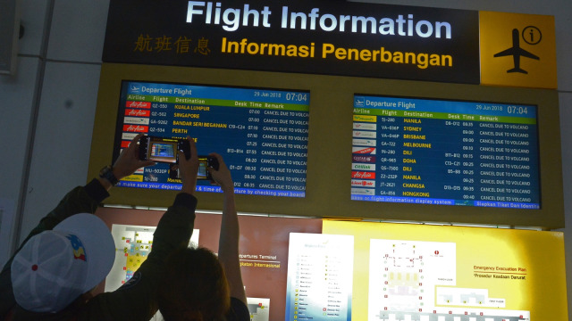 Suasana di Bandara Ngurah Rai, Bali. (Foto: Antara/Wira Suryantala)