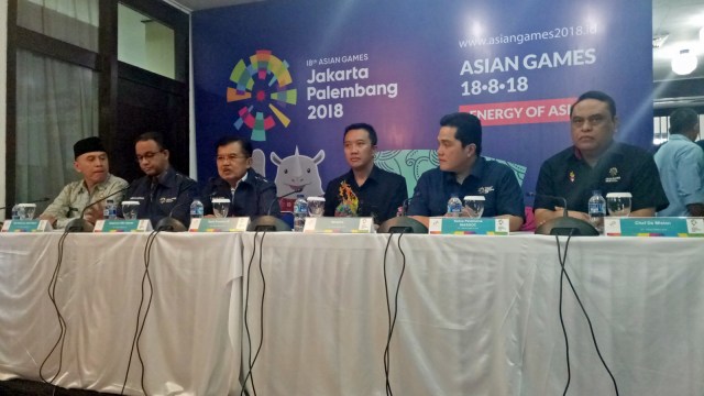 Jusuf Kalla pimpin rapat Asian Games. (Foto: Nabilla Fatiara/kumparan)