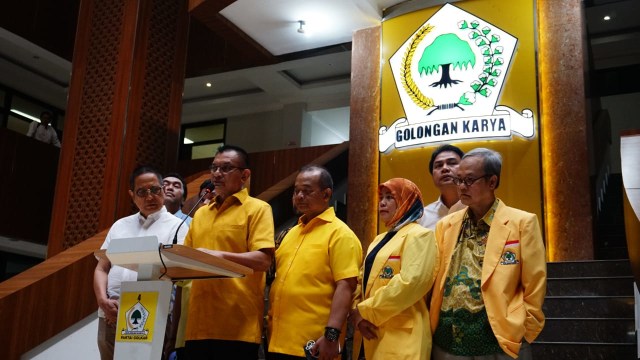 Konpers DPP Partai Golkar Pilkada Serentak 2018. (Foto: Jamal Ramadhan/kumparan)