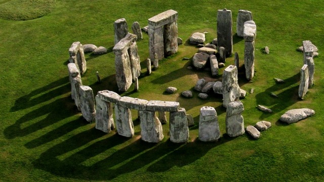 Stonehenge dari atas . (Foto: Flickr/Yehiel Elharar)