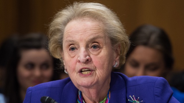 Eks Menteri Luar Negeri AS Madeleine Albright. (Foto: AFP/Nicholas Kamm)
