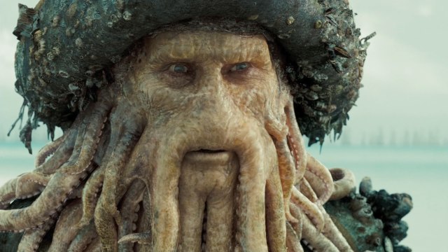 Wajah Davy Jones yang menyerupai Gurita (Foto: Disney)