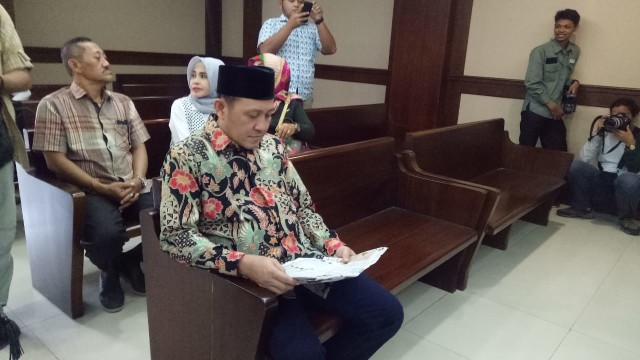 Lamteng Rusliyanto di Pengadilan Tipikor (Foto: Adim Mugni/kumparan)