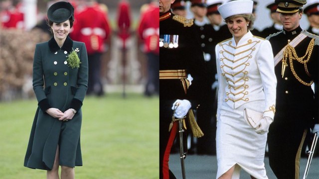Putri Diana dan Busana Catherine Walker (Foto: Instagram @lacescotch & @princess.diana.forever)