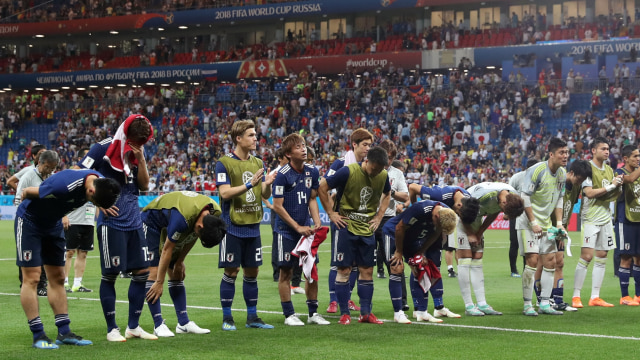 Jepang angkat koper di Piala Dunia 2018. Foto: REUTERS/Marko Djurica