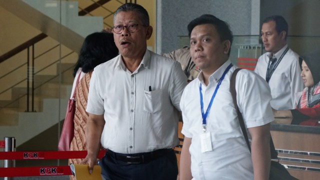 Mantan Dirut Nindya Karya, I Gusti Ngurah Putra penuhi panggilan KPK (Foto: Fanny Kusumawardhani/kumparan)