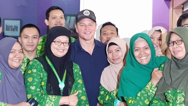 Matt Damon di Indonesia (Foto: Dok: Ajeng Ayuningtyas)