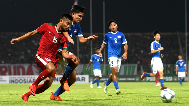 Indonesia U-19 vs Singapura U-19 (Foto: ANTARAFOTO/ Zabur Karuru)