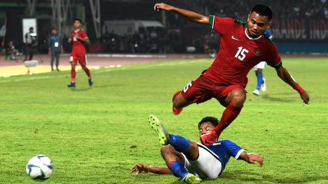 Indonesia U-19 vs Singapura U-19 (Foto: ANTARAFOTO/ Zabur Karuru)