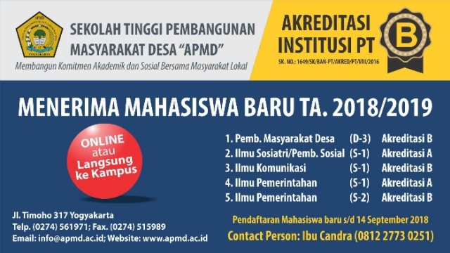 Sekolah Tinggi Pembangunan Masyarakat Desa Apmd Jalan Timoho