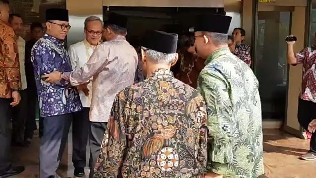 JK, Anies, dan Zulkifli Hasan di PP Muhammadiyah. (Foto: Kevin  Kurnianto/kumparan)