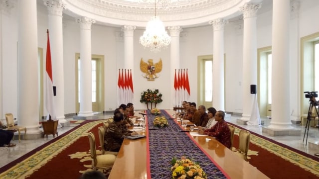 Pimpinan KPK bertemu Presiden Jokowi di Istana Bogor (Foto: Jihad Akbar/kumparan)