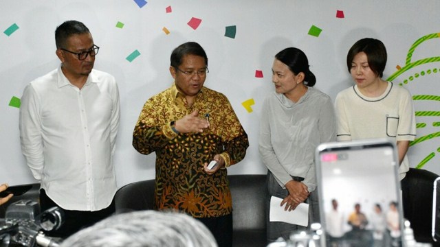 Manajemen Tik Tok temui Menkominfo Rudiantara (Foto: Bianda Ludwianto/kumparan)