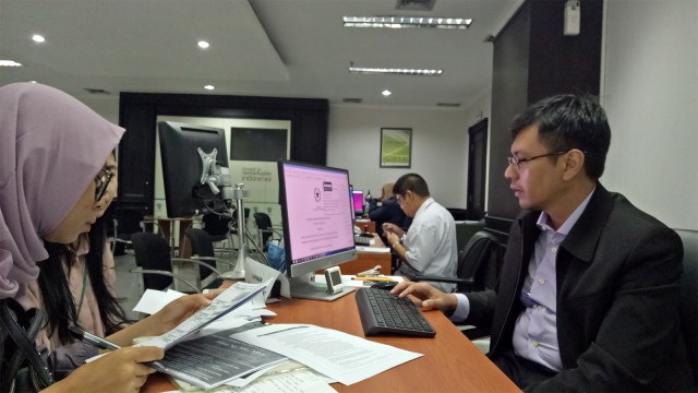 Suasana di PTSP-BKPM di Kantor BKPM