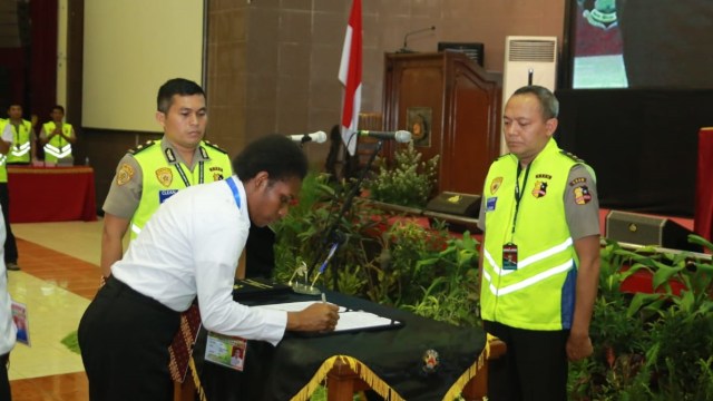 Pakta Integritas dan Sumpah Seleksi Akpol 2018 (Foto: Dok. SDM Polri)