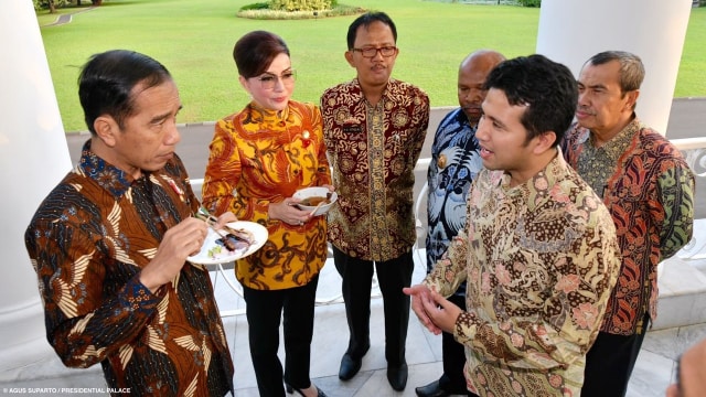 Bupati Se-Indonesia bertemu dengan Presiden Joko Widodo di Istana Bogor. (Foto: Agus Suparto/Presidential Palace)