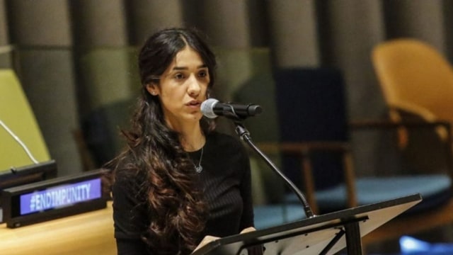 Nadia Murad, 25 tahun. Aktivis Hak Asasi Manusia Yazidi dan Goodwill Ambassador Pertama untuk Martabat Korban Perdagangan Manusia PBB (Foto: IG @feedimo)