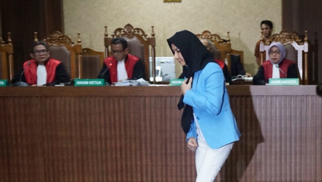 Rita Widyasari di Pengadilan Tipikor, Jakarta. (Foto: Fanny Kusumawardhani/kumparan)