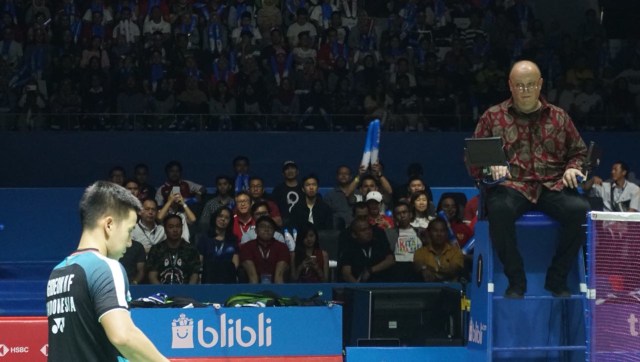 Umpire di Indonesia Open 2018. (Foto: Fanny Kusumawardhani/kumparan)