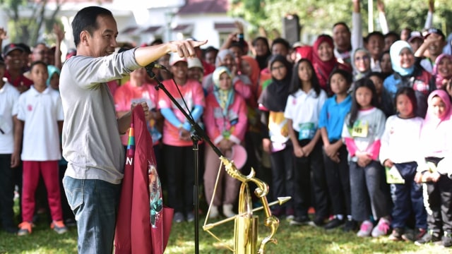 Jokowi bertemu komunitas dan atlet panah di istana Bogor (Foto: Muchlis Jr - Biro Pers Setpres)