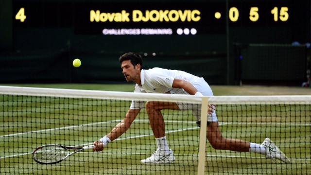 Djokovic di Wimbledon 2018. Foto: REUTERS/Tony O'Brien 