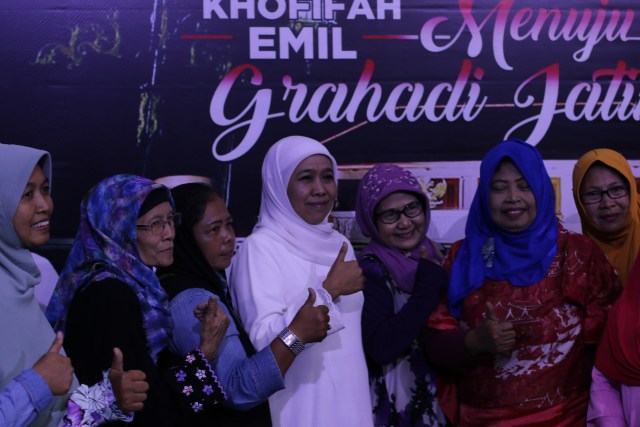 Khofifah Indar Parawansa menang Pilgub Jawa Timur. (Foto: Jafrianto/kumparan)
