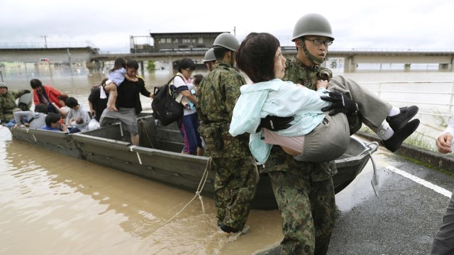 Banjir Melanda Jepang (Foto: REUTERS)