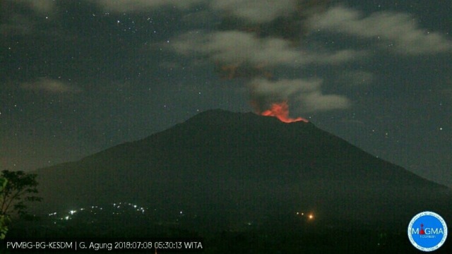 Erupsi Gunung Agung (Foto: Dok. Istimewa)