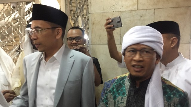 Aa Gym dan TGB di Istiqlal (Foto: Fachrul Irwinsyah/kumparan)