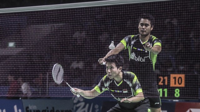 Owi/Butet di Indonesia Open 2018. (Foto: Muhammad Adimaja/ANTARA)