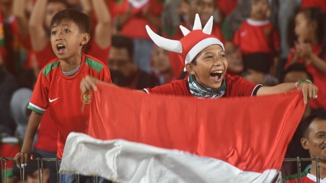 Perayaan Pendukung Timnas Indonesia U-19 (Foto: Antara/Zabur Karuru)