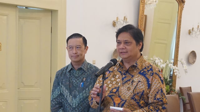 Konpers Menperin dan Kepala BKPM di Istana Bogor (Foto: Yudhistira Amran Saleh/kumparan)