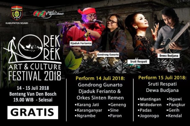 Orek-orek Art & Culture Festival 2018 Suguhkan Budaya dan Kuliner Ngangeni