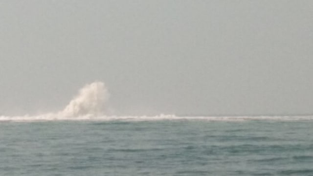 Kebocoran pipa gas di perairan Banten. (Foto: dok. Istimewa)