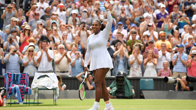 Serena Williams di Wimbledon 2018. (Foto: REUTERS/Toby Melville)