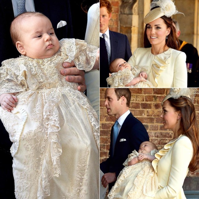 Kate Middleton di Pembatisan Pangeran George (Foto: Instagram @willkatecambridge)