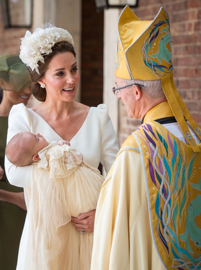 Kate Middleton di Pembatisan Pangeran Louis (Foto: Dominic Lipinski/REUTERS)