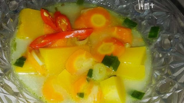 Sayur Santan Labu Wortel