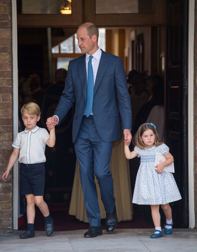 Putri Charlotte saat menghadiri pembaptisan Pangeran Louis (Foto: Dominic Lipinski/REUTERS)