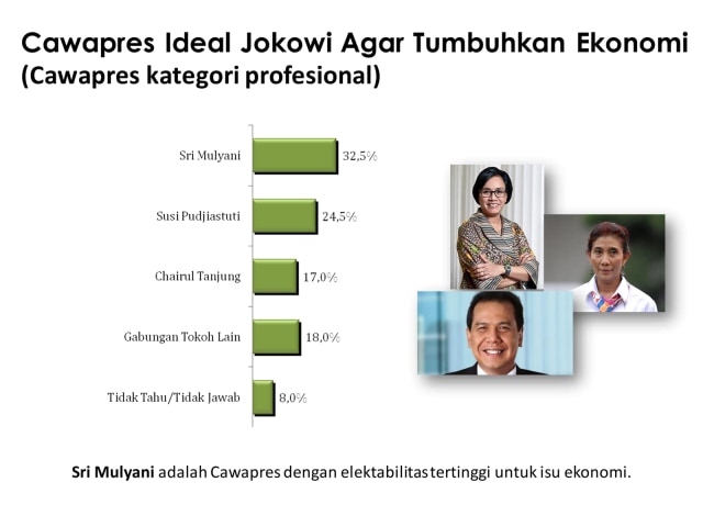 Kandidat Cawapres Jokowi. (Foto: Dok. LSI Denny JA)
