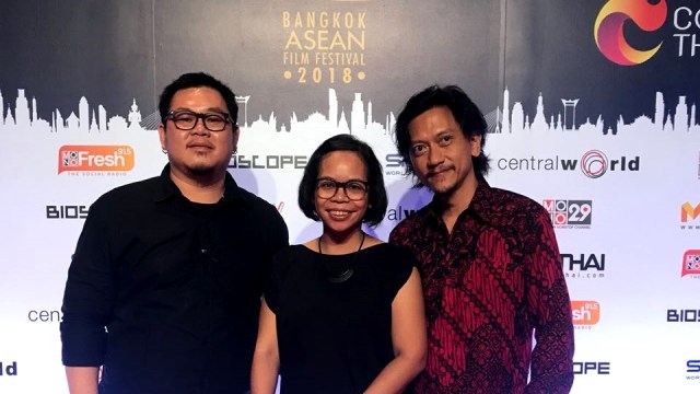 Penerima penghargaan Bangkok ASEAN Film Festival 2018. (Foto: Dok.KBRI Bangkok)