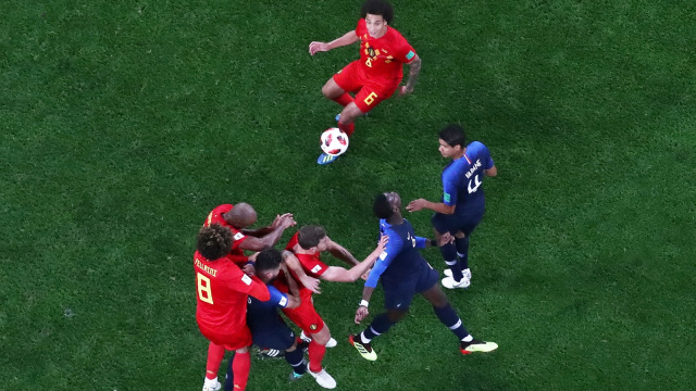 Timnas Belgia vs Timnas Prancis (Foto: REUTERS/Sergio Perez)