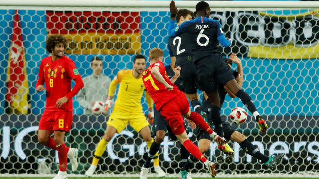 Timnas Belgia vs Timnas Prancis (Foto:  REUTERS/Lee Smith)