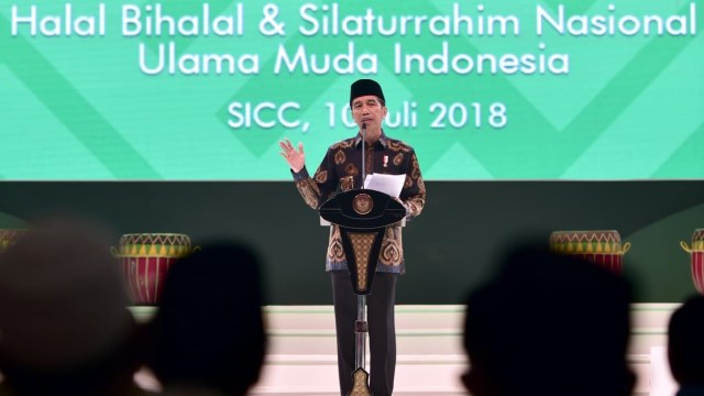 Jokowi di Acara Samawi di SICC, Bogor, Jawa Barat (Foto: Dok. Biro Pers Setpres)