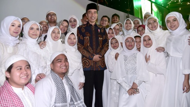 Jokowi di acara Samawi, Bogor, Jawa Barat. (Foto: Dok. Biro Pers Setpres)