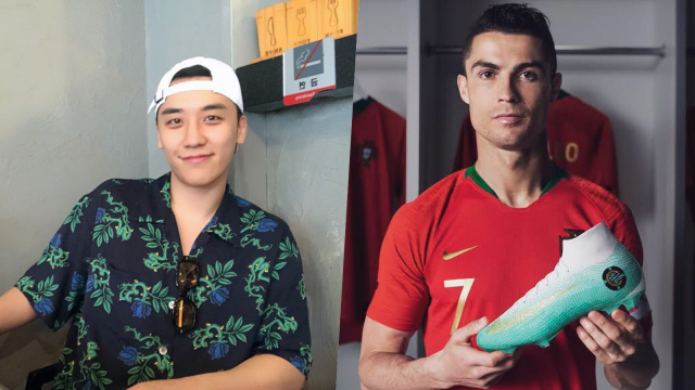 Seung Ri Batal dan Cristiano Ronaldo (Foto: Instagram @seungriseyo dan @cristiano)