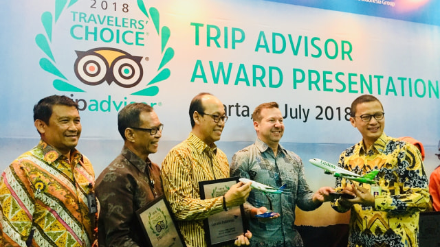 Garuda Indonesia dan Citilink menerima penghargaan dari TripAdvisor. (Foto: Shika Arimasen Michi/kumparan)