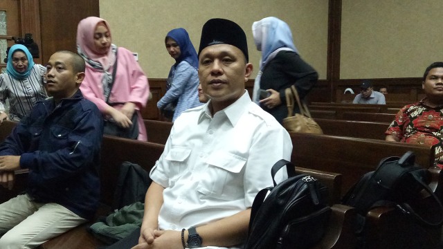 Sidang pembacaan tuntutan Bupati Lampung Tengah nonaktif, di Pengadilan Tipikor Jakarta (Foto:  Aprilandika Pratama/kumparan)